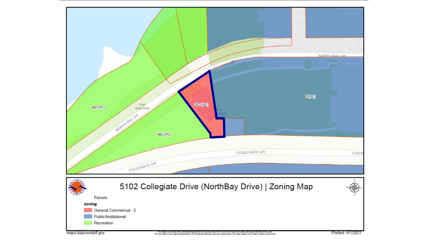 FSU & GCSC Campus Retail/ Office Building -Steps From Seminole Landing : 5102 Collegiate Dr, Panama City, FL 32405